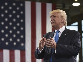 Donald Trump in Raleigh, North Carolina on November 7, 2016