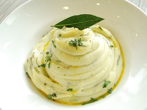 Basil Mashed Potatoes is a herbal twist on traditional mashed potatoes, using basil and adding yogurt for a bit of culture.