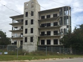 An abandoned condo development in Brunswick.