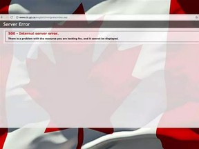 The website for Citizenship and Immigration Canada crashed on Tuesday night.