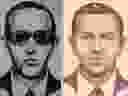 These are undated handout sketches of hijacking suspect D.B. Cooper, released to the media in 2008