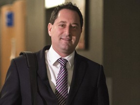 Former Montreal mayor Michael Applebaum, who is charged with various fraud-related counts, arrives at the courthouse Monday, November 14, 2016 in Montreal