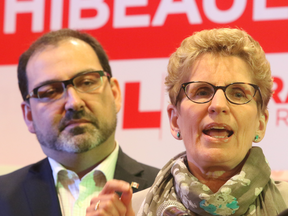 Ontario Premier Kathleen Wynne and her latest Energy Minister, Glenn Thibeault.