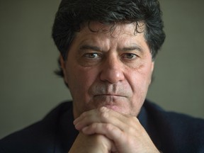 TORONTO, ONTARIO: NOVEMBER 4, 2016--PROFILE--Unifor President Jerry Dias spoke with Financial Post reporter Kristine Owram at Toronto's Sheraton Hotel, Friday November 4, 2016. 
[Photo Peter J Thompson] [For Financial Post story by Kristine Owram/Financial Post]