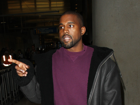 Kanye West at the Los Angeles airport on Nov. 12.