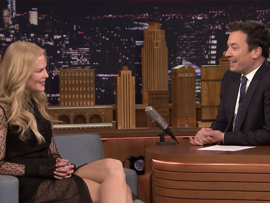 Nicole Kidman returns to Tonight Show, reminds Jimmy Fallon of another ...