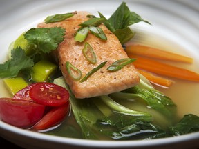 Bonnie Stern's Pot au Pho with Salmon.