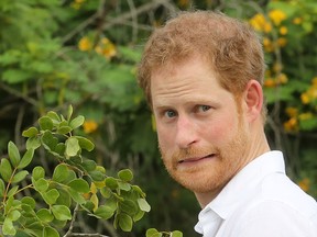 Prince Harry on the third day of an official visit on November 22, 2016 in St John's, Antigua and Barbuda