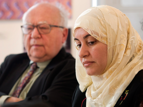 Rania El-Alloul with her lawyer, Julius Grey, in 2015.