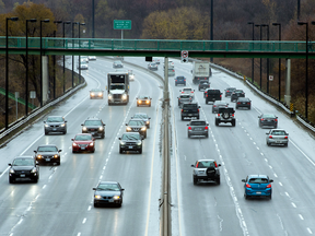 The Don Valley Parkway in Toronto, one of the roads targeted for proposed toll roads.