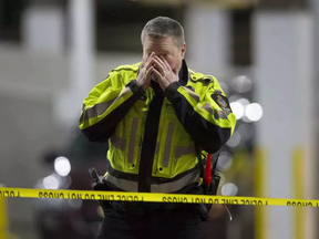 Vancouver police investigate a ‘serious’ incident inside the parking lot of a Canadian Tire store in East Vancouver on Thursday.