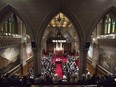 Governor General David Johnston delivers the speech from the throne in the Senate Chamber on Dec. 4, 2015.