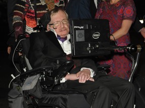 Stephen Hawking in London on November 1.