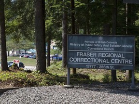 The Fraser Regional Correctional Centre is seen in Maple Ridge, B.C. on Aug. 15, 2010.