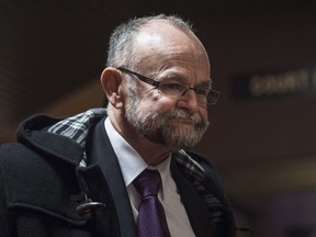 Toronto pastor Brent Hawkes arrives at provincial court in Kentville, N.S. on Thursday, November 14, 2016