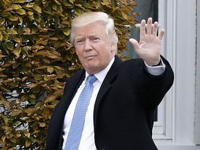President-elect Donald Trump waves in this file photo