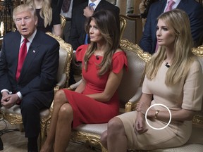 Ivanka Trump’s jewelry line sent an alert to journalists after she appeared on 60 Minutes, saying she was wearing a US$10,800 Ivanka Trump Fine Jewelry-brand bracelet.