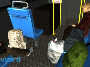 To teach empathy, a virtual-reality exercise has participants simulate being homeless and riding a bus.
