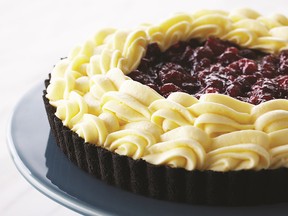 Anna Olson's white chocolate cranberry mousse tart is a festive favourite.
