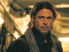 Pitt smoulders in World War Z.