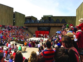 Outside in the Amphitheatre, Confederation Centre stages productions in the open air