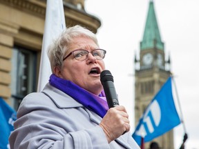 PSAC National President Robyn Benson in Ottawa