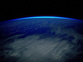 An image of the earth on January 1, 2016. Taken by U.S. astronaut Scott Kelly from the International Space Station