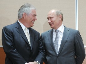 Vladimir Putin has such high regard for ExxonMobil President and Chief Executive Officer Rex Tillerson that he awarded him Russia's Order of Friendship in 2013.