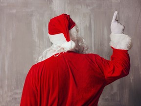 Santa Claus, or a firefighter, dressed as him, was not welcome at the Nova Scotia school