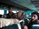 An injured Syrian arrives at a refugee camp on the outskirts of Aleppo after being evacuated from the embattled city this week. A British surgeon treating the injured said that patients were “in a desperate state” after months of little food and a harrowing journey out of the city.