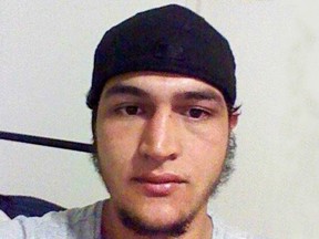 Anis Amri, the suspect wanted in the German Christmas market attack, is pictured in this undated handout photo