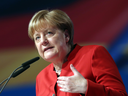 German Chancellor Angela Merkel speaks at the German Christian Democrats' federal congress on Dec. 6, 2016 in Essen, Germany.