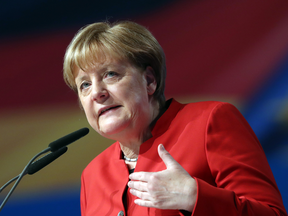 German Chancellor Angela Merkel speaks at the German Christian Democrats' federal congress on Dec. 6, 2016 in Essen, Germany.