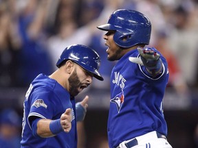 The Toronto Blue Jays fell one step short of making the World Series in 2015 and 2016 with Jose Bautista (left) and Edwin Encarnacion playing integral roles in the lineup.