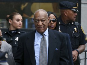 Bill Cosby leaves after a hearing in his sexual assault case at the Montgomery County Courthouse in Norristown, Pa. In a setback for Cosby in his criminal case, a judge ruled Monday, Dec. 5, 2016, that a damaging deposition he gave in a lawsuit can be used at his criminal sex assault trial.