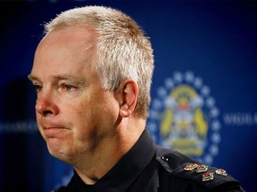 Calgary police chief Roger Chaffin speaks on the latest officer-involved shooting after a woman was shot and killed by one of his officers in the city’s Sunalta neighbourhood on Tuesday, Nov. 29, 2016.
