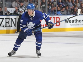 Toronto Maple Leafs forward Auston Matthews skates against the Colorado Avalanche on Dec. 11.