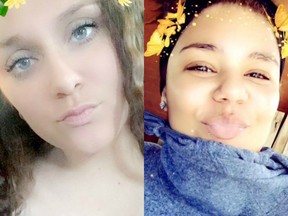 Brooke Miranda Hughes, 18, left, and Chaniya Morrison-Toomey, 19, were killed in a collision on a Pennsylvania highway