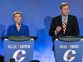 Kellie Leitch and Brad Trost's French-speaking skills fall into the “execrable” category, Andrew Coyne writes.