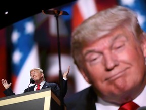 Donald Trump at the Republican National Convention in July 2016.