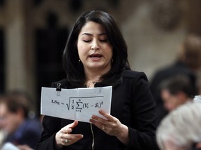 Maryam Monsef in the House of Commons during question period on Parliament Hill, in Ottawa, Thursday, Dec. 1, 2016