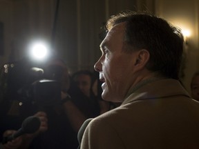 Minister of Finance Bill Morneau speaks with the media before meeting with his provincial counterparts at the Finance Ministers meeting in Ottawa, Monday December 19, 2016