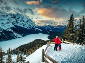 Peyto Lake in Banff National Park is pictured.