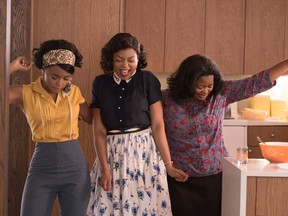 Monae, Henson, Spencer in Hidden Figures.