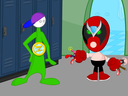 Homestar Runner, a Flash-animated cartoon series that was a favourite in the Internet's earlier days.