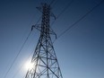 A hydro tower is seen in Toronto on Wednesday, November 4, 2015