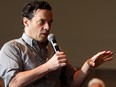 Giller Prize winning novelist Joseph Boyden speaks at the Indigenous Innovation Summit at the Shaw Centre in Edmonton.