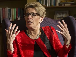 Premier Kathleen Wynne at Queen's Park in Toronto, Ont. on Dec. 20, 2016.