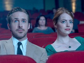 Ryan Gosling and Emma Stone in La La Land.