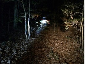This photo provided by the Virginia State Police shows a vehicle Wednesday, Dec. 28, 2016, in Dinwiddie County, Va., that belongs to a New Jersey woman, who had disappeared during a holiday road trip with her 5-year-old great-granddaughter.
